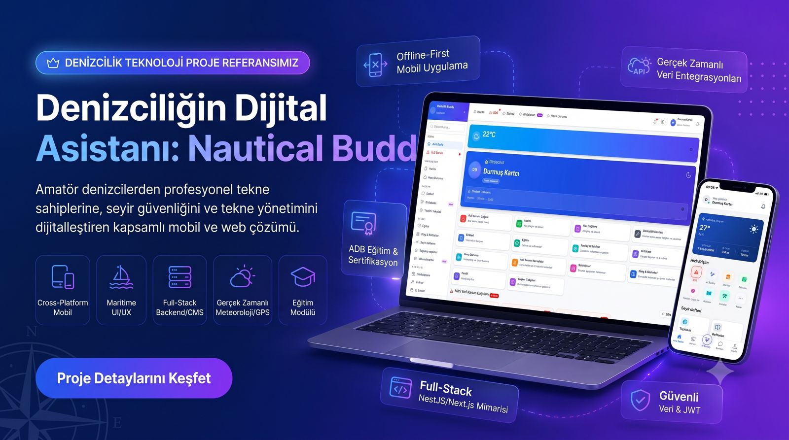 Nautical Buddy Mobil ve Web Asistan Uygulaması